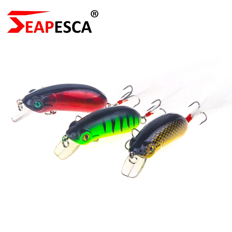 Seapesca Crank рыболовные приманки 60 мм 10 г искусственный Жесткий воблер окунь снасти 3D
