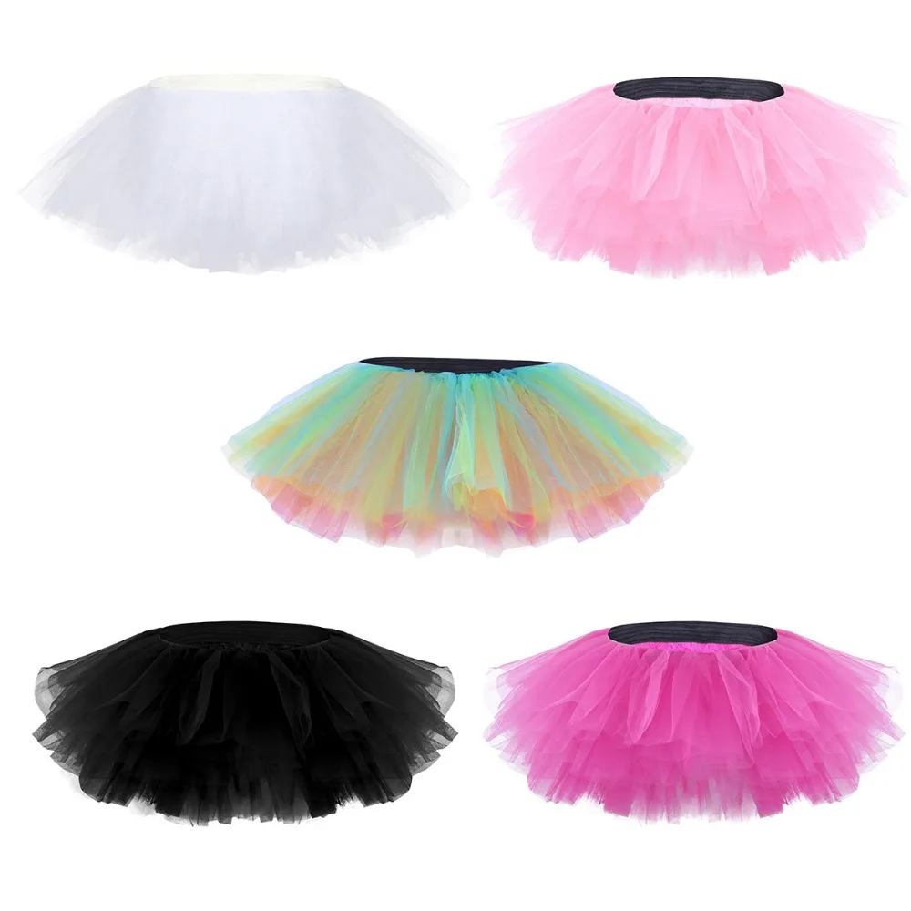 IIXPIN Женская взрослая балетная юбка танцевальная одежда Многослойные балетные