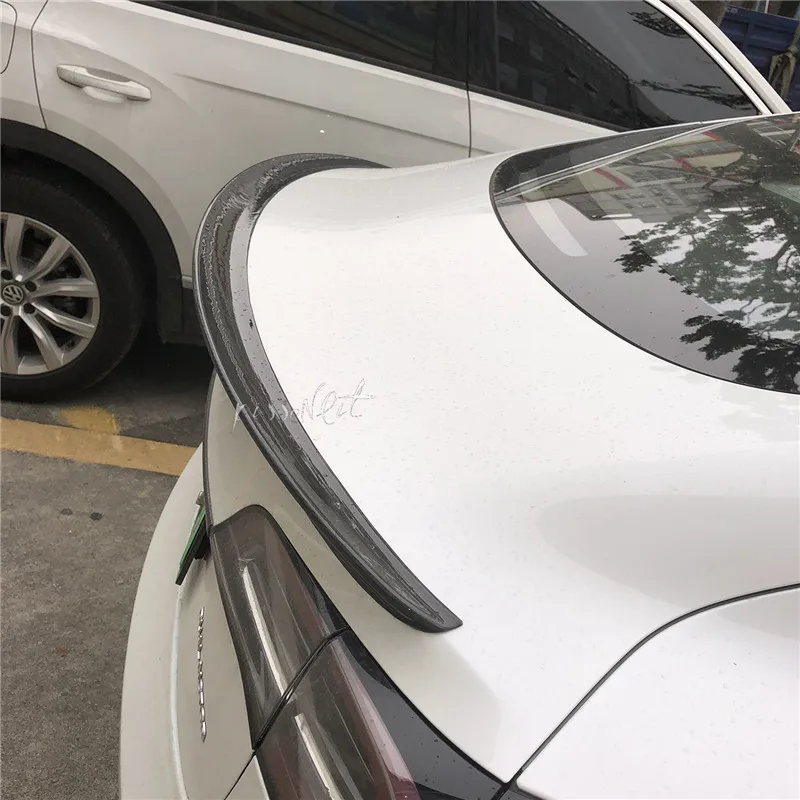 Спойлер для заднего крыла Tesla Model 3 2017 2020 спойлер багажника из углеродного волокна