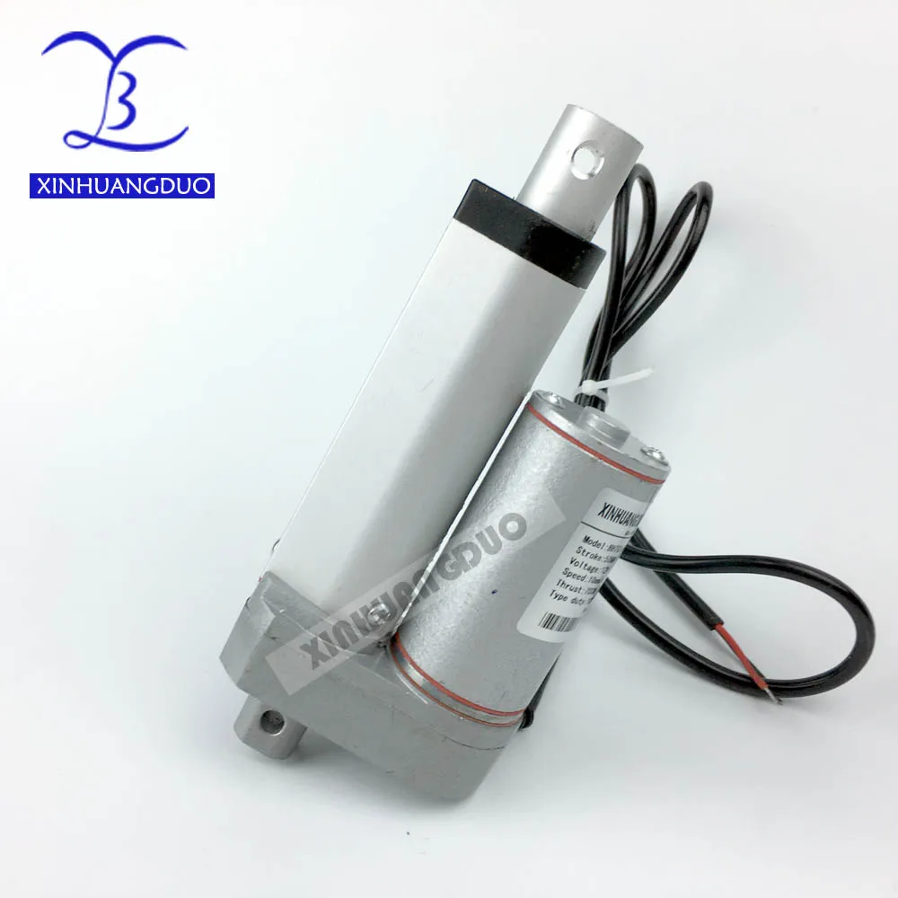 12v 24V 50mm Ход мини линейный привод электрический тяга 900N индивидуальный штрих DC
