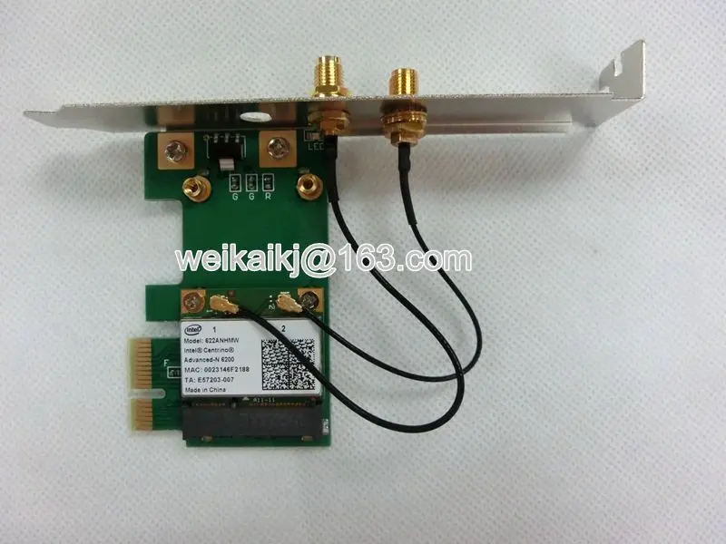 Беспроводная Антенна Intel6200 AGN 802.11agn Mini Pci-1X для настольного ПК Wi-Fi 300 Мбит/с 2 4 ГГц/5G
