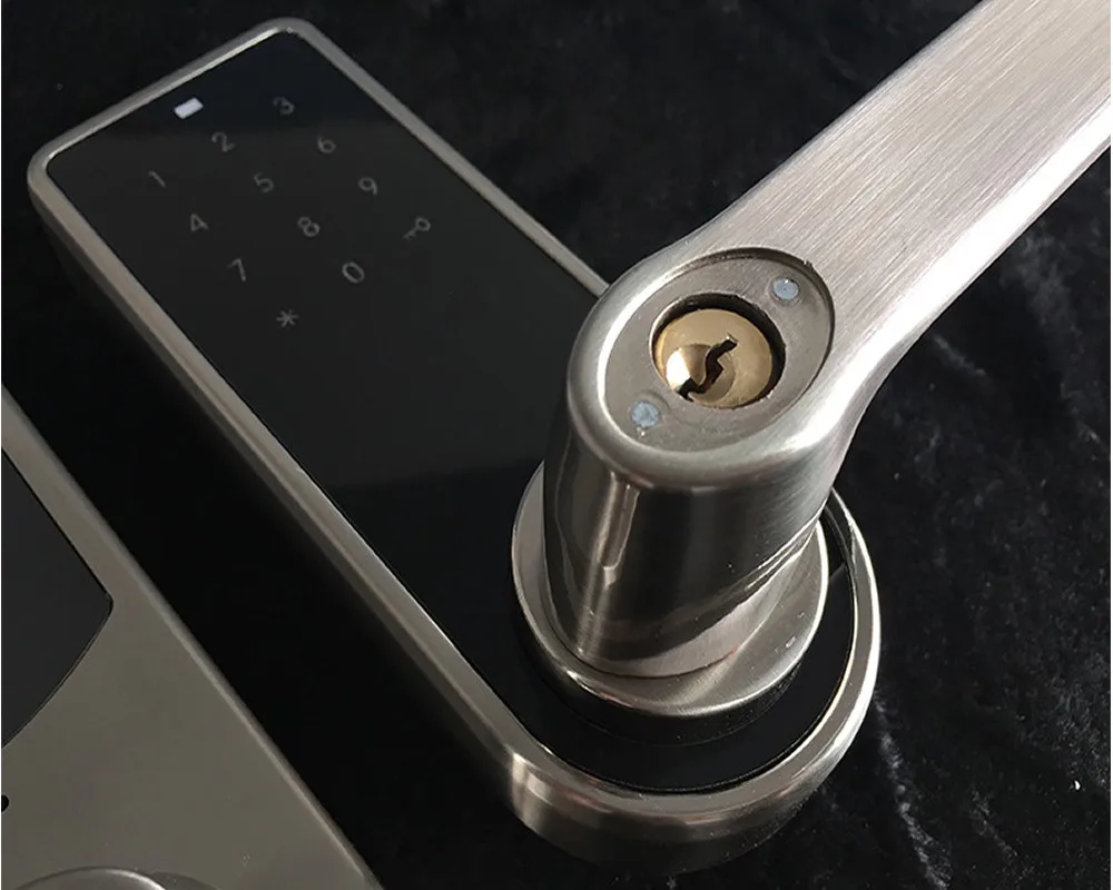 Цифровой Дверной замок электронная карта с кодом сенсорным экраном безключевым