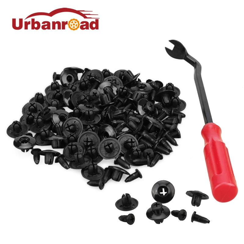 

100 шт., пластиковые фиксаторы для бампера автомобиля