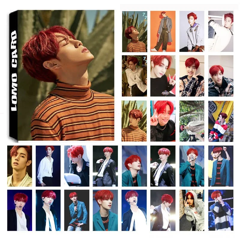 30 шт./компл. KPOP GOT7 Mark Single 04 для 7 альбомов HD фото карты ПВХ самодельные фотокарты