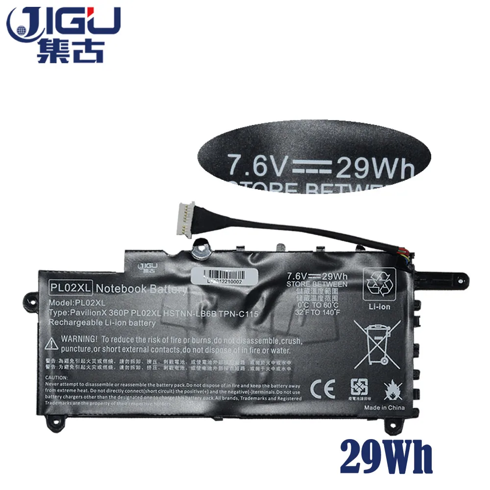 Батарея для ноутбука JIGU HSTNN DB6B LB6B PL02XL TPN C115 PL02029XL HP Pavilion 11 X360 SERIES 7 6 V 2CELL|laptop battery|for