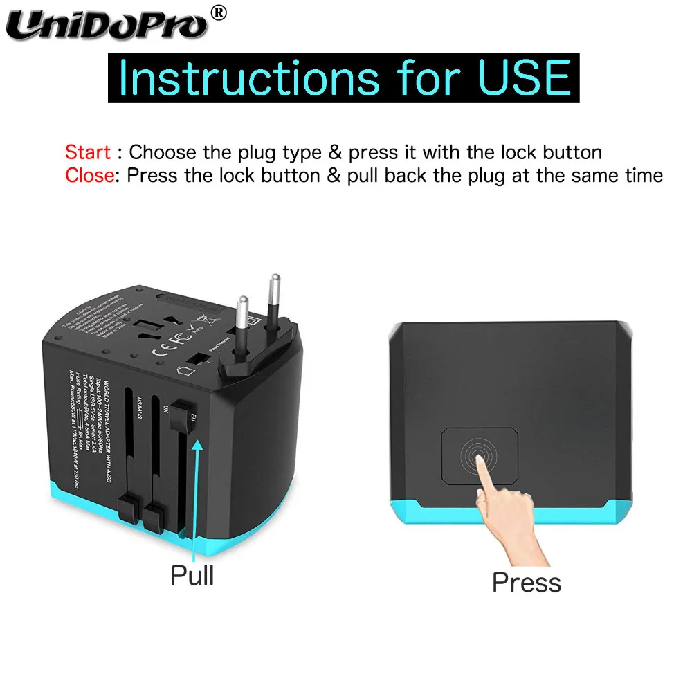 Универсальный адаптер питания для путешествий Зарядное устройство Для Doogee N10 Y8C Y8