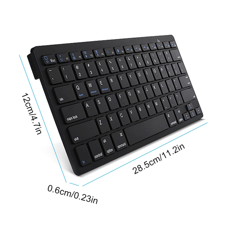 Портативная мини клавиатура Bluetooth 78 клавиш супер тонкая беспроводная для iPad