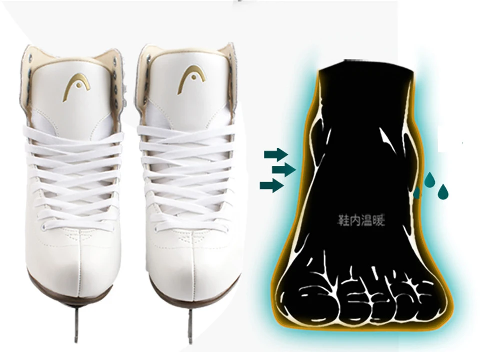 Adult Child Ice Skate Tricks Shoes Leather Ice Blade Skates Professional Flower Knife Ice Hockey Knife Real Ice Skating ID16