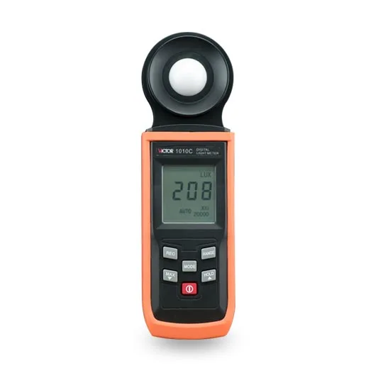 

Luxmeter VICTOR Illumination Meter VC1010C Photometric Tester Brightness Table 200000Lux