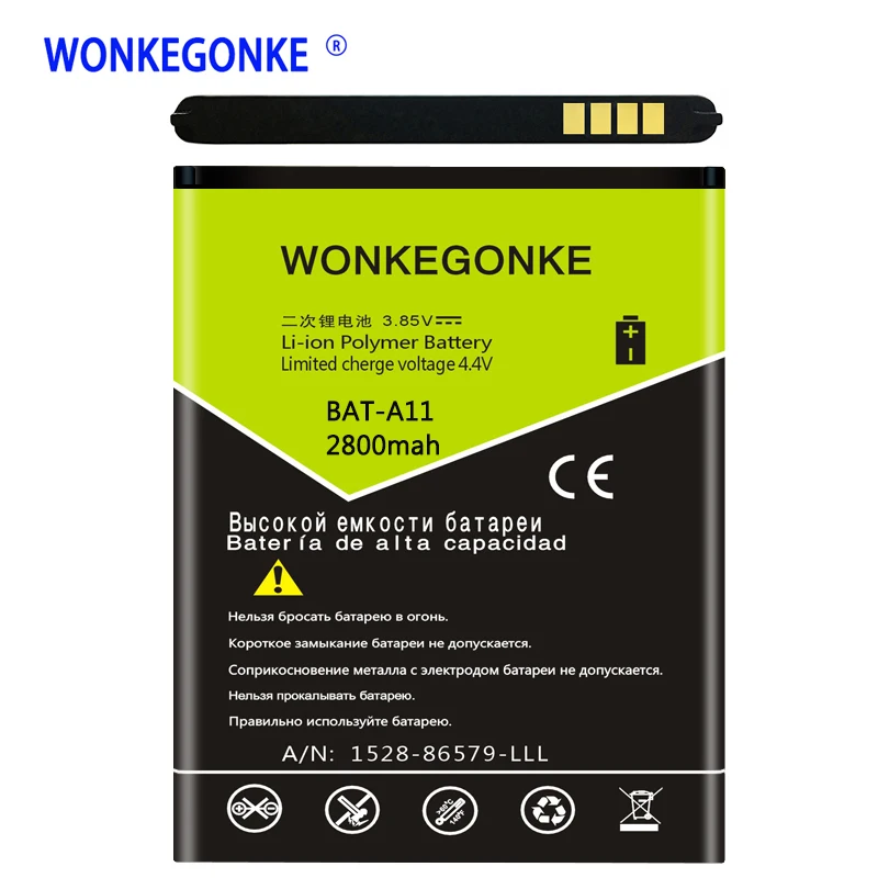WONKEGONKE BAT-A11 Аккумулятор для Acer Liquid Z410 T01 Z330 литий-полимерные батареи Bateria |