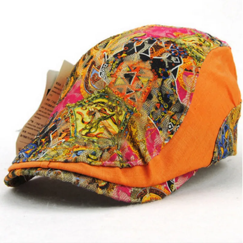 Женские береты с цветочным принтом 5 цветов|beret hat|beret capsummer beret |