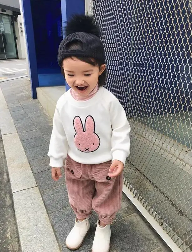 2018 г. зимние детские спортивные штаны вельветовые плотные модные брюки 5