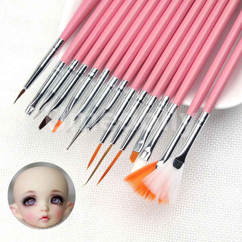 Кисть для рисования куклы Blyth 15 шт./компл. шарнирных кукол 1/3 1/4 SD сделай сам