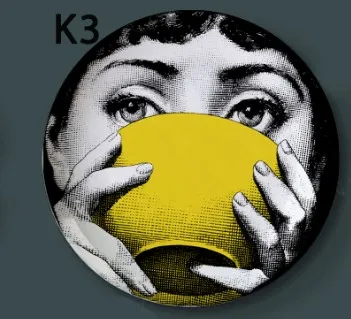 Дизайн Италия rosenthal Piero fornasetti тарелки декоративная тарелка на стену винтажное искусство 8 дюймов настенная подвесная тарелка Decoracao Para Casa