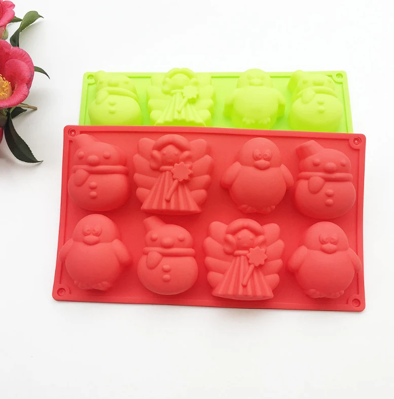 Испечь 8 форм для торта принцесса-бабочка снеговик пингвин пудинг желе