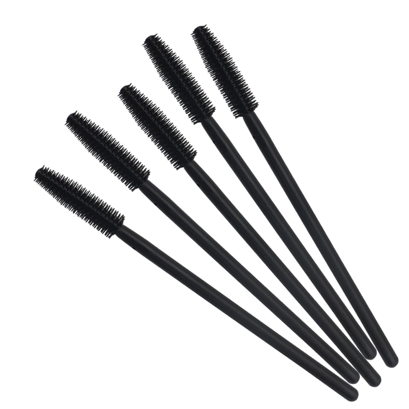 full black Упаковка из 1000 одноразовая силиконовая ресница для туши, кисти для туши, палочки, аппликатор, кисточка для бровей, набор инструментов - Handle Color: full black