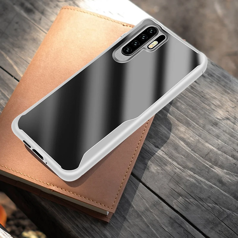 Чехол для телефона Huawei P30 Pro P20 Plus Lite P8 9 2017 P Smart 2019 Honor 8X 10Lite прозрачный Ударопрочный