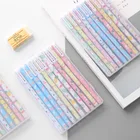 Набор гелевых ручек с мультяшным единорогом и фламинго, 10 шт., ручки для письма на день рождения, канцелярские принадлежности, подарок, офисные и школьные принадлежности A6450