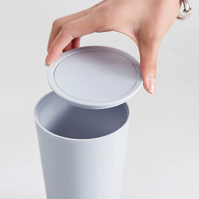 

Mini Desktop Waste Bins Household Multi-function Desk Sundries Storage Boxes Creative Covered Kitchen Car Garbage Trash Cans