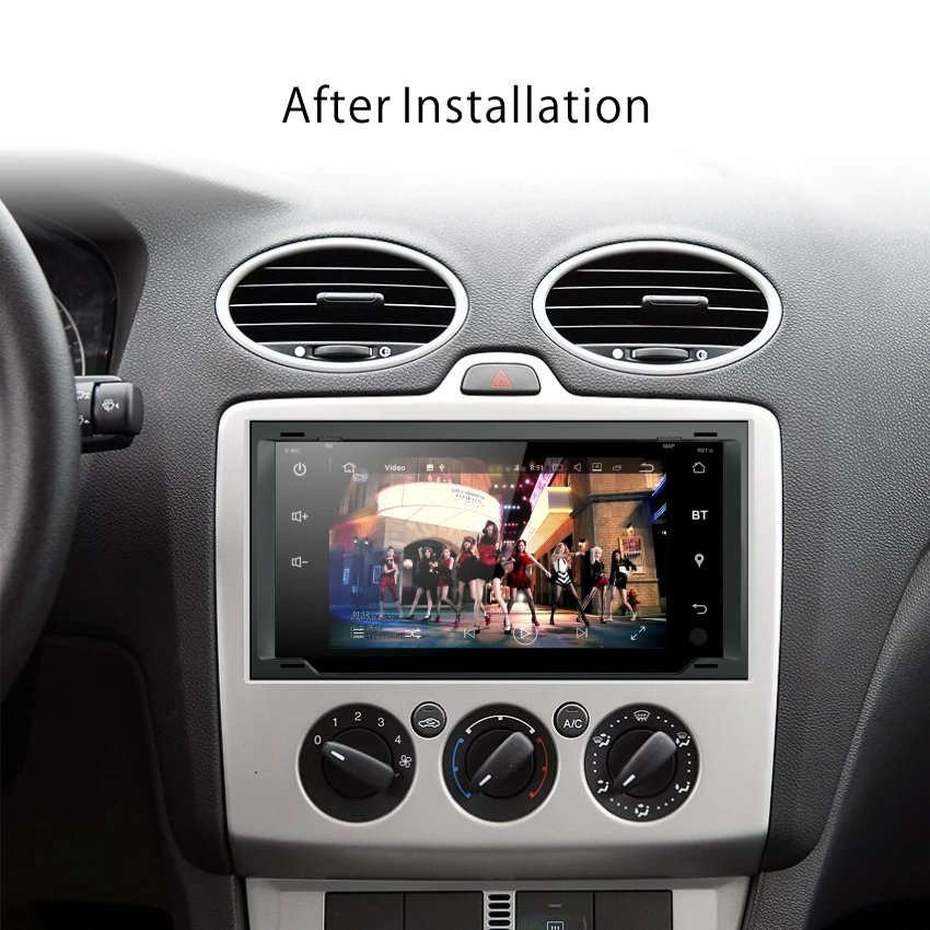 OZGQ радио Android 8,1 9,0 система PX30 9 ''ips экран авто мультимедиа gps для 2003-2007 Ford Mondeo Focus 2 с FM AM стерео