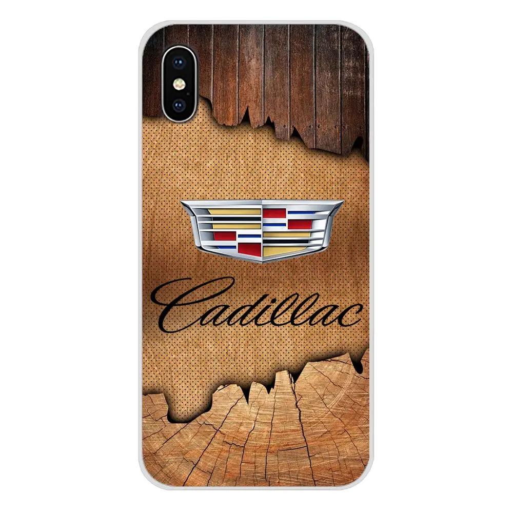 Cadillac логотип эмблема автомобиля шаблон для Apple iPhone X XR XS MAX 4 4S 5 5S 5C SE 6 6S 7 8 Plus ipod touch