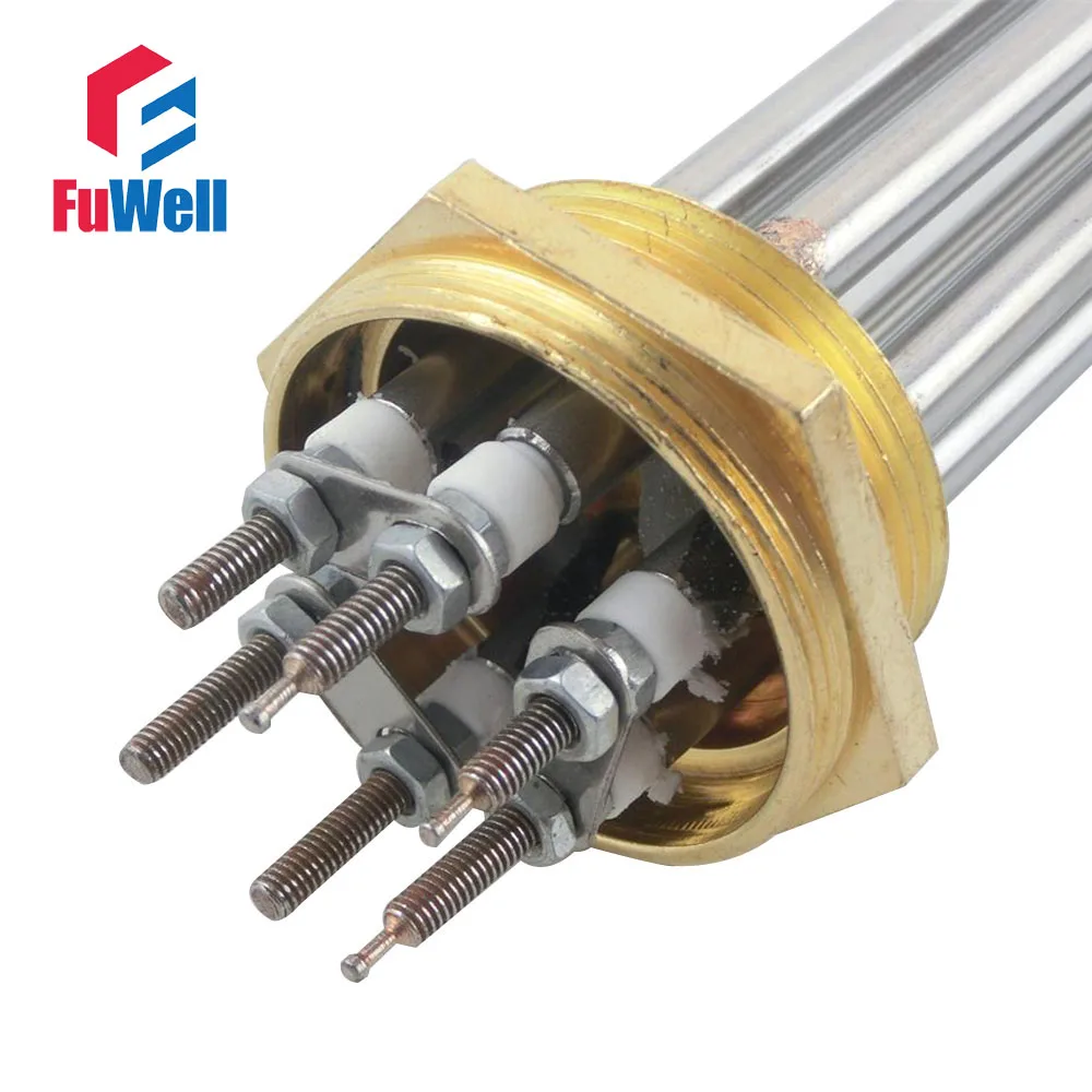 Нагревательная трубка с Медной головкой из нержавеющей стали 1 5 дюйма 220 В 9 кВт