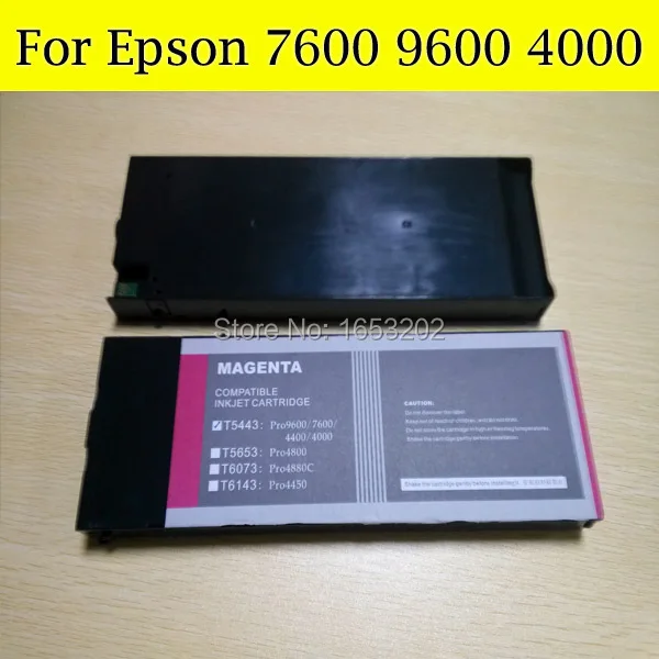 8 цветов/набор заправляемых пигментных чернил картридж для принтера Epson 4000 с