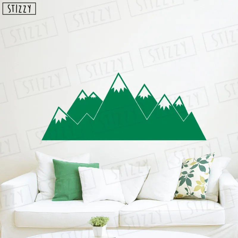 Настенная Наклейка stizzy Mountain дизайн наклейки на стену плакат для спальни лесной