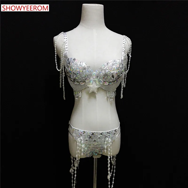 Женское сексуальное модное милое бикини бюстгальтер украшенный кристаллами