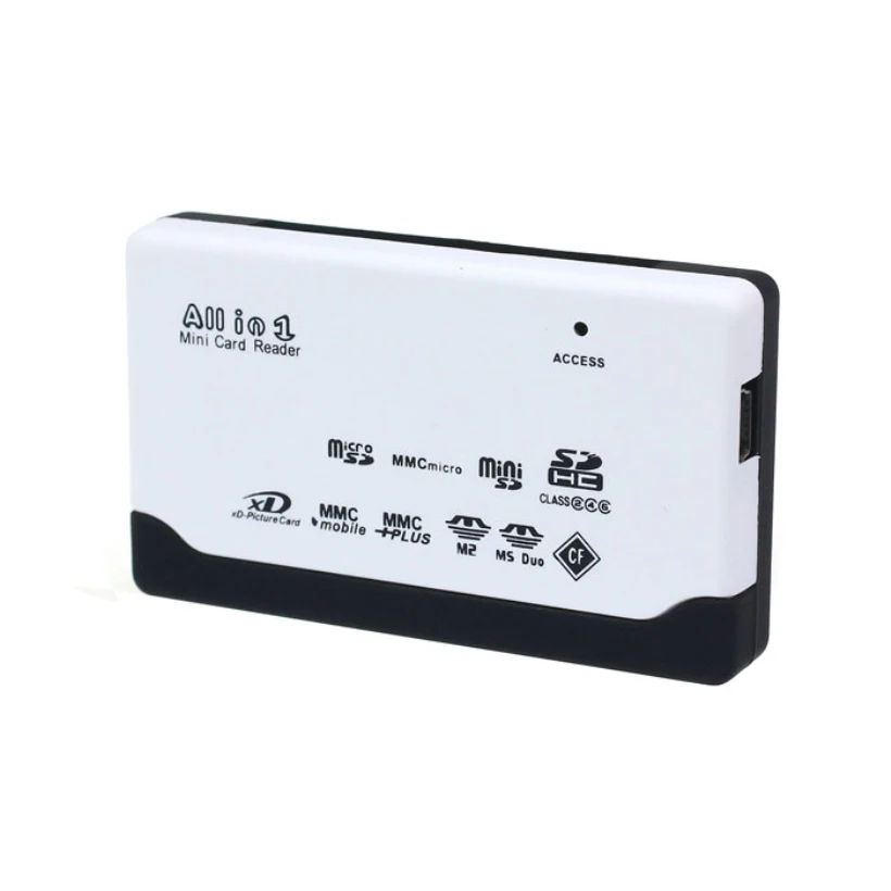 Мини USB 2 0 кард ридер для SD XD MMC MS CF SDHC TF Micro M2 адаптер черные аксессуары компьютера