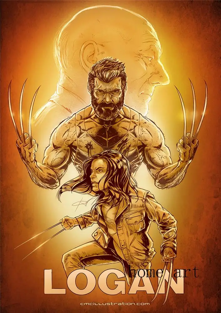 Постер из фильма Логан прозрачные наклейки на стену украшение для дома хорошее