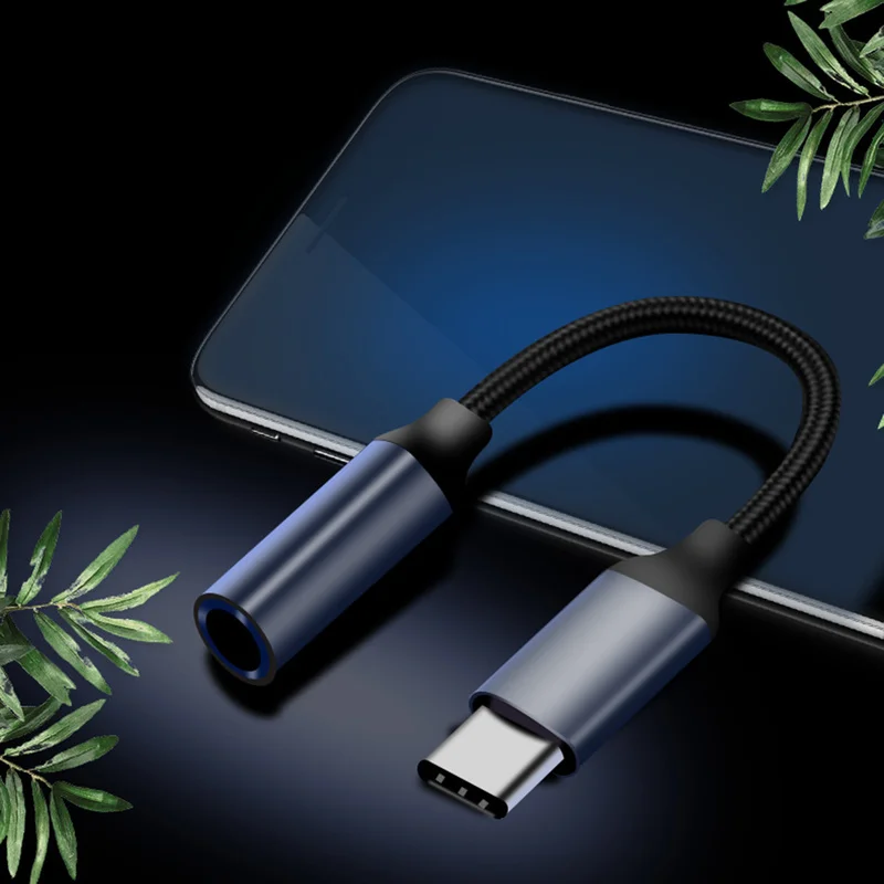 Кабель-адаптер для наушников Type-C-3 5 мм USB-C типа C-3 аудио Aux разъем кабель-адаптер