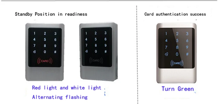 Металлический чехол для RFID 125 кГц WG26/34 считыватель водонепроницаемый сенсорный