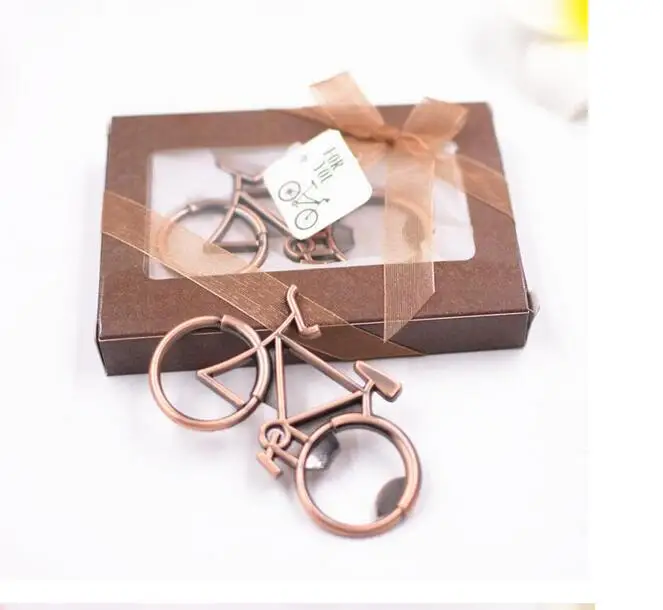 

Bicycle Metal Beer Bottle Opener Cute key rings for bike lover Wedding Anniversary Party Gift Bike keychain Brand New 20pcs/lot