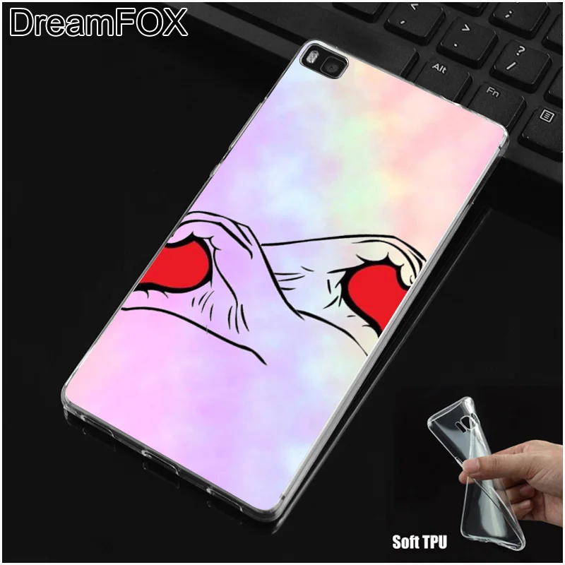 DREAMFOX M100 тонкий ручной дизайн пальца Мягкий ТПУ силиконовый чехол для Huawei P8 P9 P10 P20