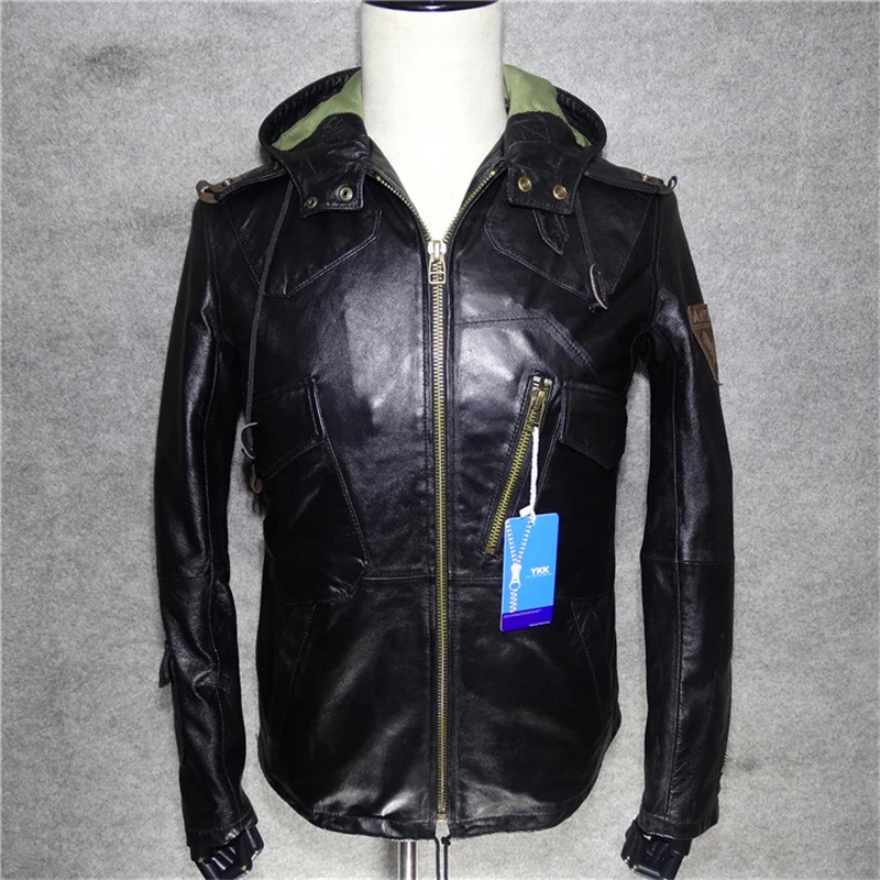 Мужская куртка из натуральной овчины зимняя кожаная куртка|jacket jacket|jacket leather