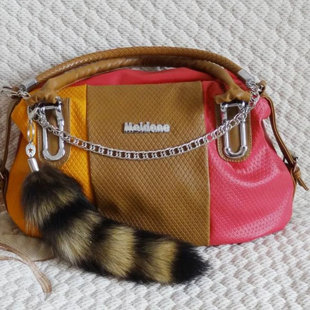 Модные украшения 1 шт. большой искусственный енотовидная собака лисий хвост