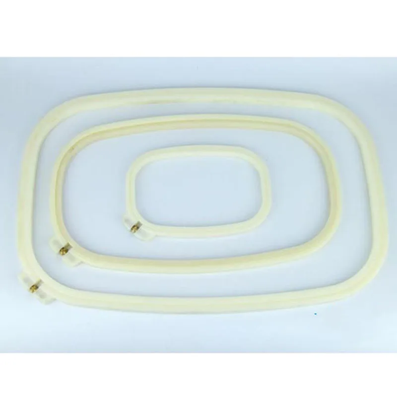 1pc 22*28cm Adjustment Chinese Cross Stitch frame Rectangle Embroidery Hoop Plastic Square Hoops Sewing Tool | Дом и сад