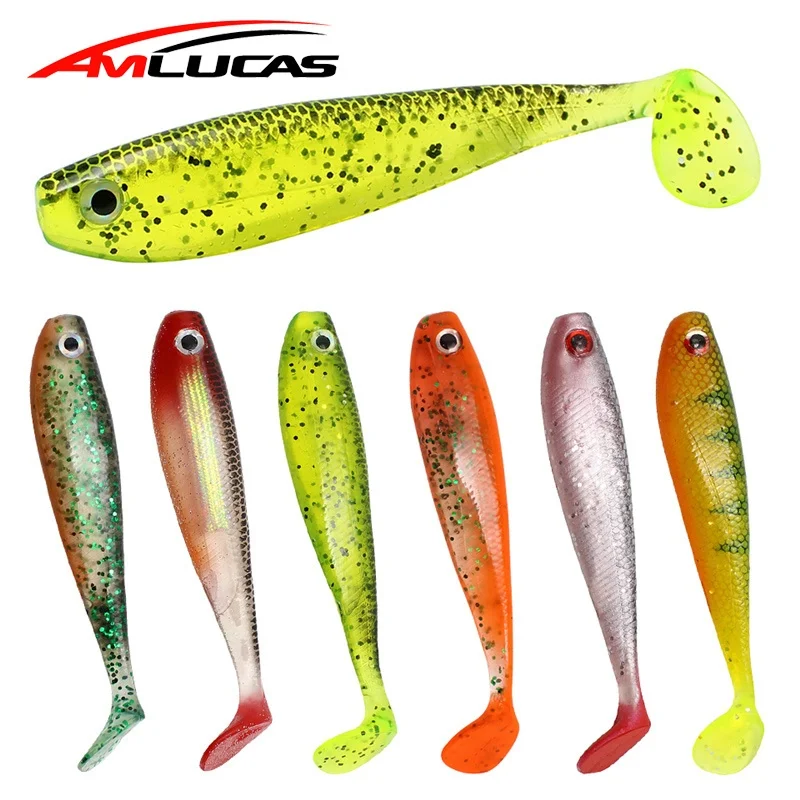 Amlucas мягкая рыболовная приманка 2 шт./лот 12 см 7 г Shad силиконовая плавающая на окуня