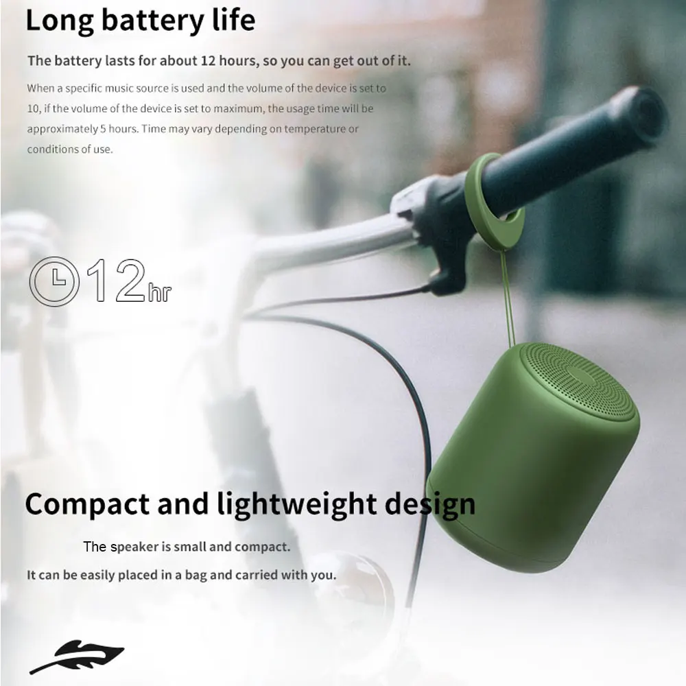 Мини bluetooth динамик влагозащищенный Портативный беспроводной стерео аудио