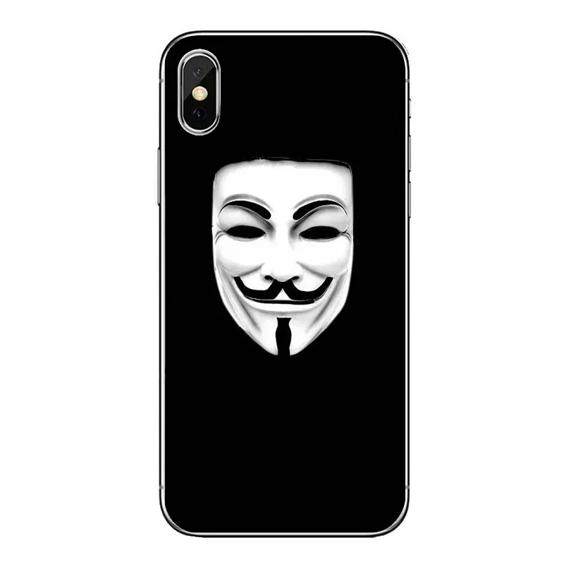 Для Motorola Moto x4 E4 E5 G5 G5S G6 Z Z3 G3 C Play Plus Фокс Маска Анонимус мягкие прозрачные чехлы |