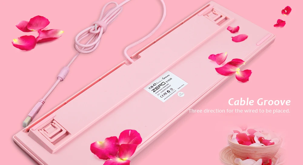 Механическая игровая клавиатура AKKO Ducky Zero 3108 Cherry 108 клавишная Боковая клавиша PBT Keycap Cherry Switch Механическая игровая клавиатура