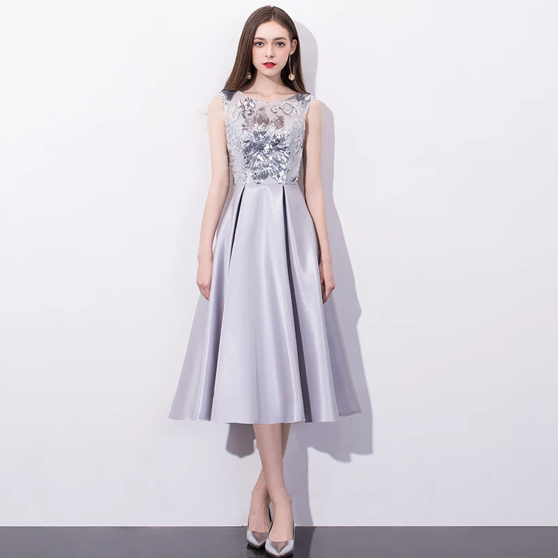 SSYFashion простое коктейльное платье без рукавов банкетное элегантное Золотое
