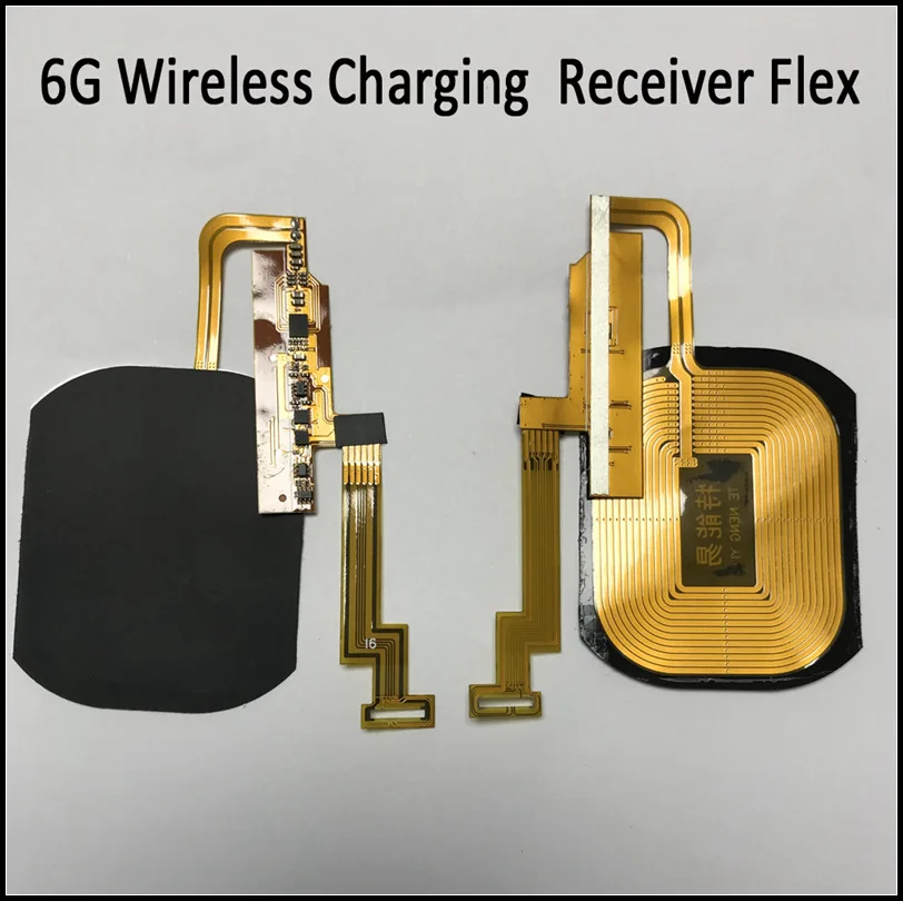 Беспроводной приемник зарядного устройства Flex для iPhone 6 S Plus 7G 7 стеклянная задняя
