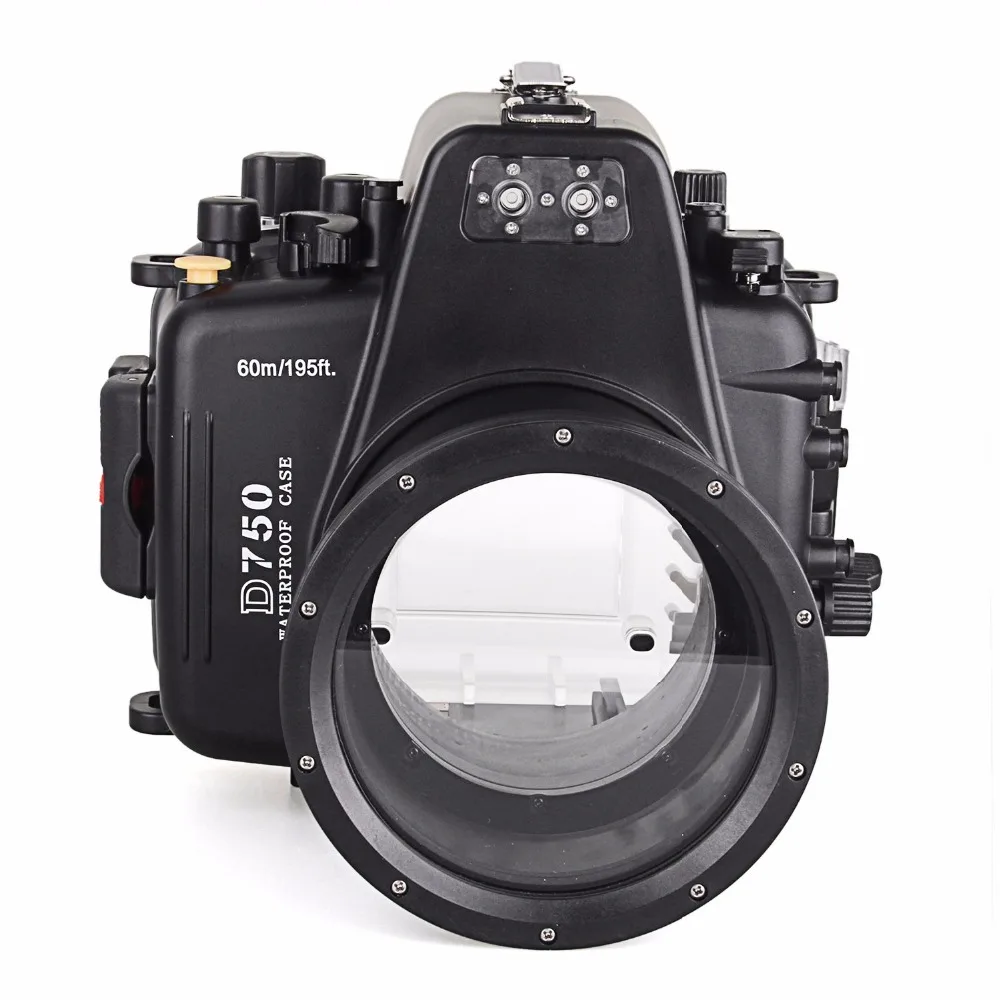 Meikon 60 м/195 футов оборудование для дайвинга подводный чехол камеры Nikon D750