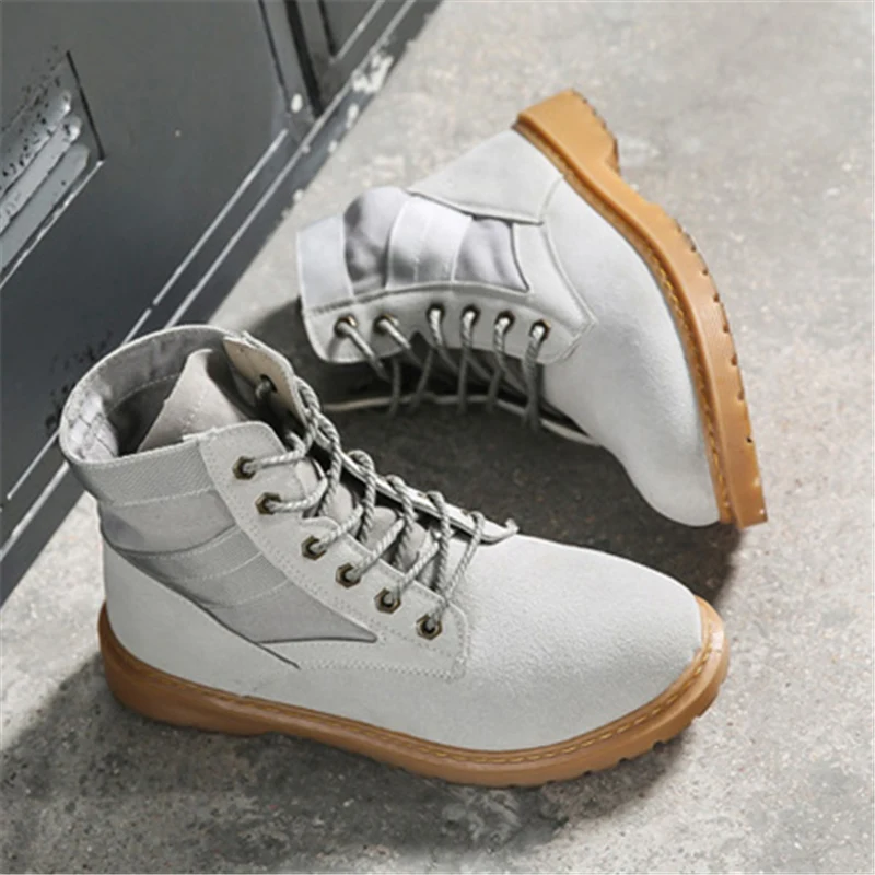 Мужские кроссовки на платформе из дышащей сетки с высоким берцем дизайнерская