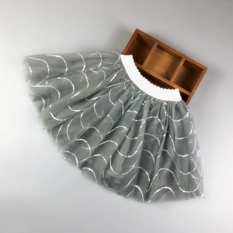 design 5 grey Кружевная пачка принцессы для маленьких девочек; сезон лето-весна; юбка для танцев; юбка-пачка для девочек - Цвет: design 5 grey