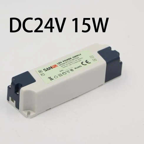 DC24V 15W Viktorovna светодиодный драйвер адаптера питания переменного тока 110 В 220 В к DC 24 в 12 В светодиодный трансформатор освещения для 5050 3528 Светодиодные полосы лампы - Цвет: DC24V 15W