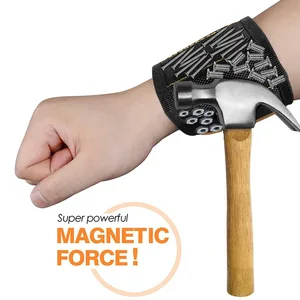 Магнитный браслет с 1015 шт., сильный магнит, винтовые сверла, держатель, ремень для инструментов электрика DC156