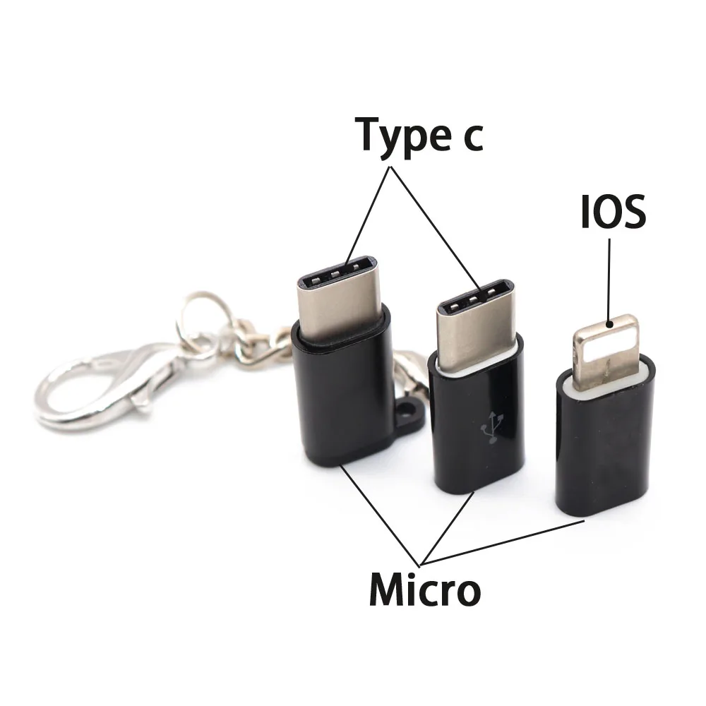 Адаптер типа C для Micro USB для samsung, кабель-конвертер для зарядки и передачи данных для iPhone X 8 7 для xiaomi для redmi 4x5 plus type-c OTG
